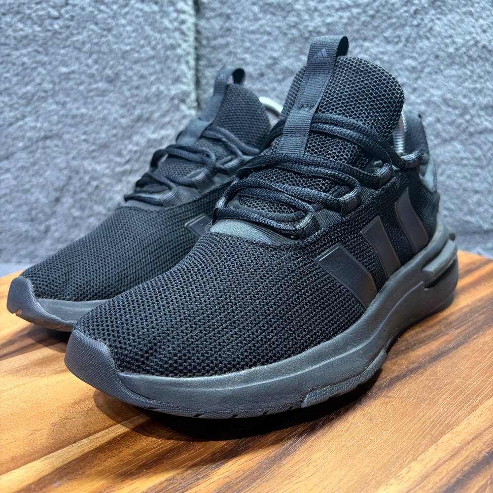 Adidas Racer TR23 Womens Running Shoes Triple Black IG7348 Size 8 - Picture 7 of 12